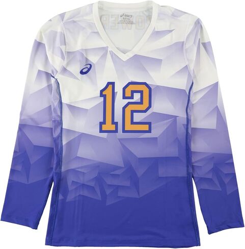 ASICS Boys Sublimated Volleyball Jersey, Blue, Big Kids (8-20), M in Saudi Arabia