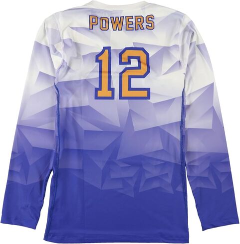 ASICS Boys Sublimated Volleyball Jersey, Blue, Big Kids (8-20), M in Saudi Arabia