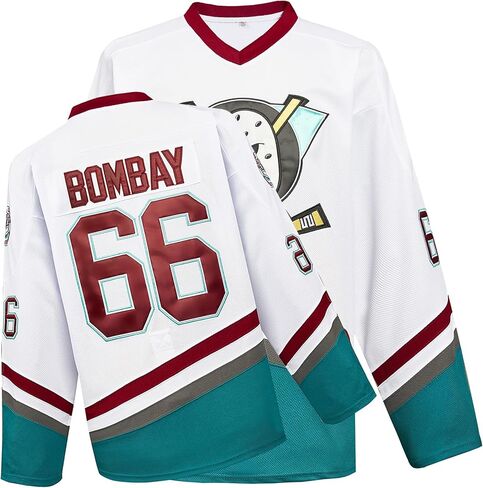 Mighty Ducks Jersey Movie Ice Hockey Jersey Charlie Conway #96 Adam Banks #99, 90S Hip Hop Clothing for Party with Kids＆Adult in Kuwait