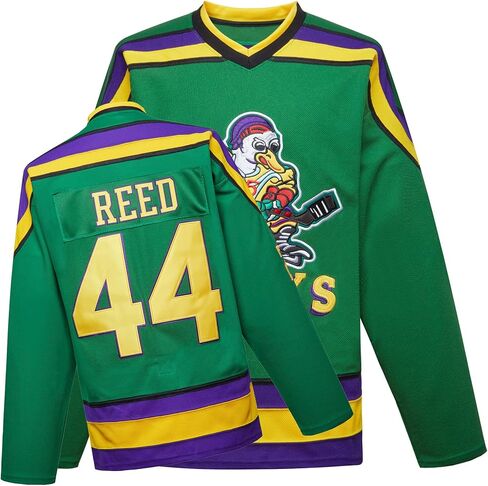 Mighty Ducks Jersey Movie Ice Hockey Jersey Charlie Conway #96 Adam Banks #99, 90S Hip Hop Clothing for Party with Kids＆Adult in Kuwait