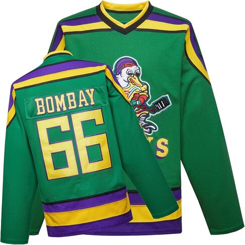 Mighty Ducks Jersey Movie Ice Hockey Jersey Charlie Conway #96 Adam Banks #99, 90S Hip Hop Clothing for Party with Kids＆Adult in Kuwait