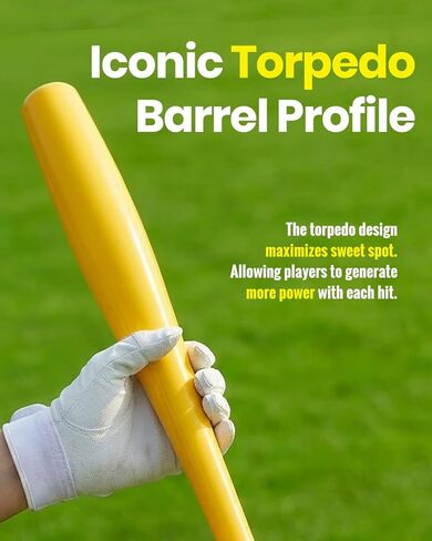 2 Torpedo Plastic Baseball Bat Set for Backyard Game - 32 in / 9 oz in Kuwait