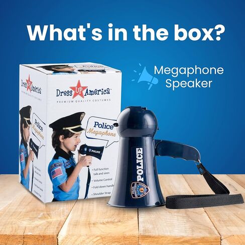 دريس اب اميريكا مكبر صوت ضابط شرطة للعب التظاهري مع صوت صفارة انذار للاطفال in Kuwait