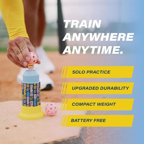 Bandit Sports Coach RAC Mini Tee Popper, Hitting Tee for Perfect Swings, Batting Machine for Practicing Hitting Without a Pitcher Blue in Kuwait