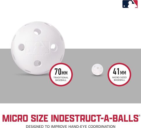 Franklin Sports MLB Micro Tee Trainer – Kids Baseball Batting Trainer with Pop-Up Pitching Machine, 10 Durable Balls, Drill Card & Bag – Youth Hitting Practice Set for Backyard Training in Kuwait