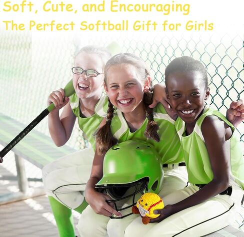 كروشيه الكرة اللينة الإيجابية، هدايا الكرة اللينة لمحبي اللاعبين، مع بطاقة رسالة تشجيعية in Kuwait