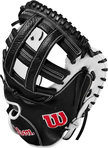 Wilson 2024 A1000® CM33 33" Fastpitch Softball Catcher’s Mitt - White/Black/Red, Right Hand Throw in Saudi Arabia
