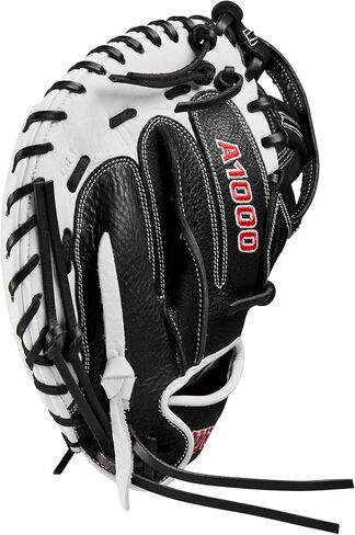 Wilson 2024 A1000® CM33 33" Fastpitch Softball Catcher’s Mitt - White/Black/Red, Right Hand Throw in Saudi Arabia