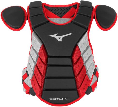 Mizuno Samurai مجموعة معدات البيسبول للبالغين، أسود-أحمر، 15 بوصة للرجال البالغين in Saudi Arabia