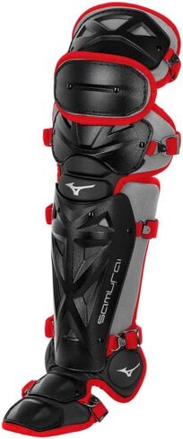Mizuno Samurai مجموعة معدات البيسبول للبالغين، أسود-أحمر، 15 بوصة للرجال البالغين in Saudi Arabia
