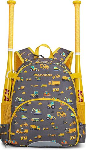 Youth Tball Baseball Backpack, Lightweight Softball Bag with Shoes Compartment & Name Tag, Reinforced Zippers & Seams in Kuwait
