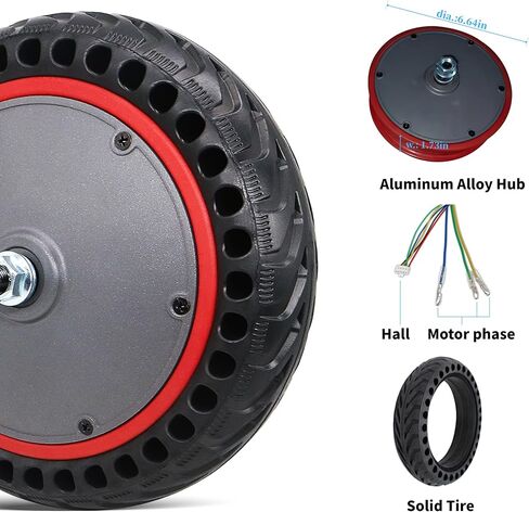 8.5" 36V 350W Electric Scooter Motor Compatible with 8.5" Wheel Escooters - VOLPAM Q1, MAXSHOT V1, V7, Joyhis: JS03, JS01, NAVIC T3, T5 in Saudi Arabia