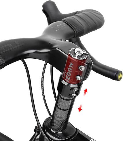 Carbon Fiber Steerer Tube Extender - 60mm Height, 28.6mm Diameter, Hidden Stem Riser with Locking Device & Spacers Included, MTB Road Bike Fork Headset in Saudi Arabia