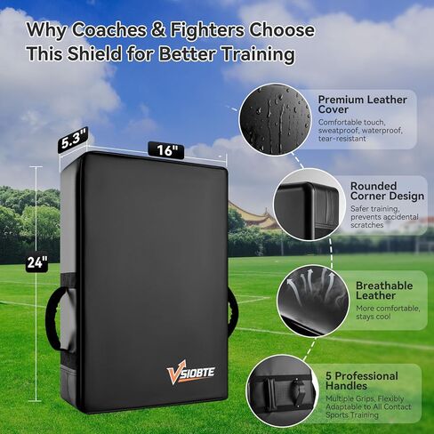 Professional Sports Blocking Pad 24"x16" - Football & Basketball Training Equipment | Denser Softer Foam Kick Pads, Tackle Dummy Crash Practice Hitting Shield for Martial Arts, Hockey & Contact Drills in Kuwait