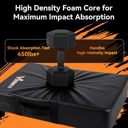 Professional Sports Blocking Pad 24"x16" - Football & Basketball Training Equipment | Denser Softer Foam Kick Pads, Tackle Dummy Crash Practice Hitting Shield for Martial Arts, Hockey & Contact Drills in Kuwait