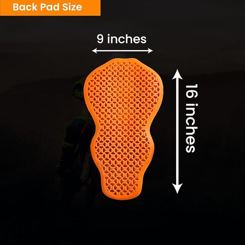 – CE 2 Approve Back Protective Pad, Level 2 Approved Back Protector, Back Armor Motorcycle Jacket Replacement Pad for Men & Women. in Kuwait