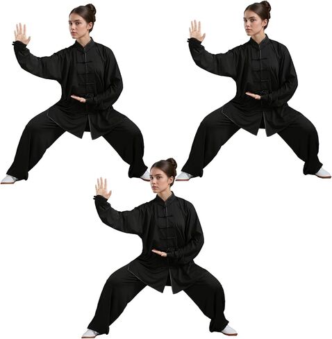 Tai Chi Clothing, Traditional Kung Fu Uniform, Lightweight Chinese Martial Arts Clothes for Unisex, Medium in Kuwait