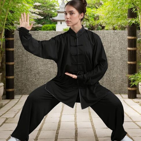 Tai Chi Clothing, Traditional Kung Fu Uniform, Lightweight Chinese Martial Arts Clothes for Unisex, Medium in Kuwait