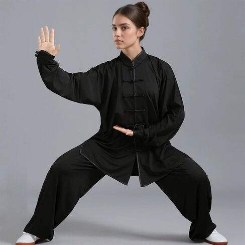 Tai Chi Clothing, Traditional Kung Fu Uniform, Lightweight Chinese Martial Arts Clothes for Unisex, Medium in Kuwait