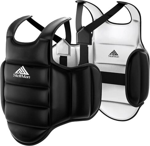 Reversible Boxing Body Protector Chest Guard for MMA, Muay Thai & Taekwondo, Adjustable Sparring Training Vest in Saudi Arabia