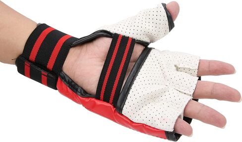 Ejoyous Fight Gloves, Hollow Palm Thickened Strap with Rebound Rubber, High Elastic Wrist Band, Breathable Cotton Lining, for Punching Bag Training Competition Fighting in Saudi Arabia