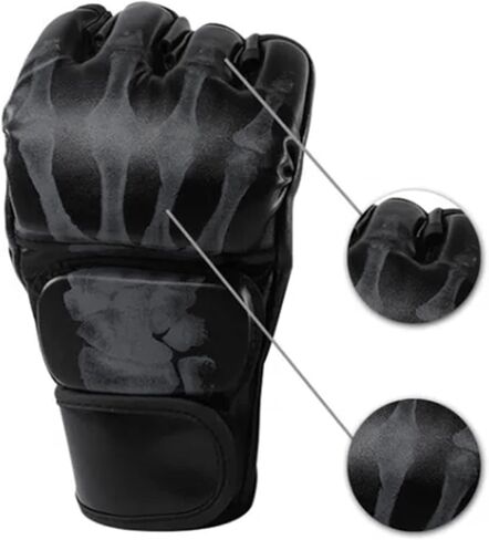 Punching Bag Gloves, Durable PU Leather Muay Thai Gloves for Sandbag Training, Workout for Men Women in Kuwait