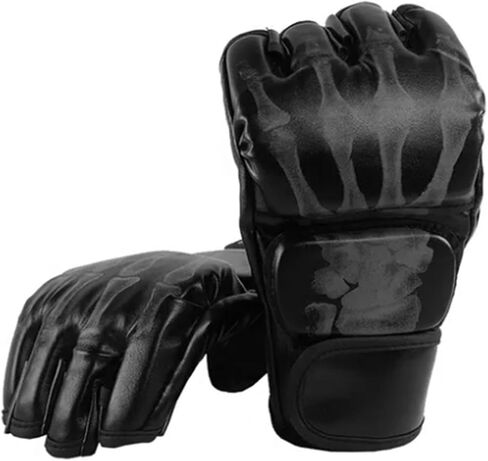 Punching Bag Gloves, Durable PU Leather Muay Thai Gloves for Sandbag Training, Workout for Men Women in Kuwait