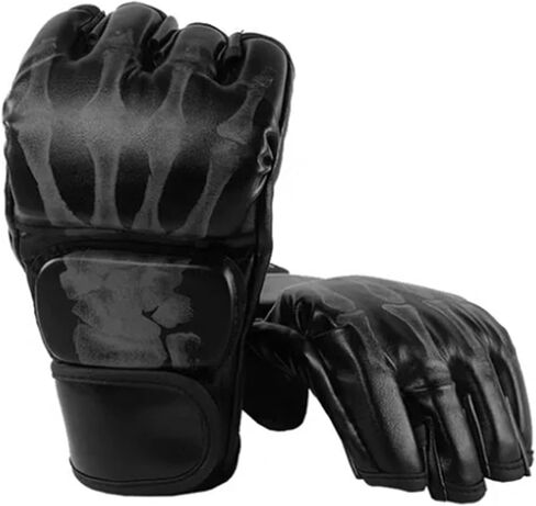 Punching Bag Gloves, Durable PU Leather Muay Thai Gloves for Sandbag Training, Workout for Men Women in Kuwait