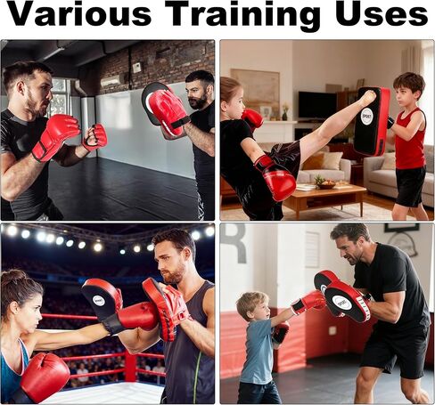 مجموعة قفازات اللكم 2 في 1، وسادات التركيز على قفازات الملاكمة، وسادة ركل التايكوندو، مجموعة وسادة ذراع درع الضربة القابلة للتعديل للملاكمة، الكيك بوكسينغ، الكاراتيه، الملاكمة التايلاندية، تدريب الفنون القتالية المختلطة in Kuwait