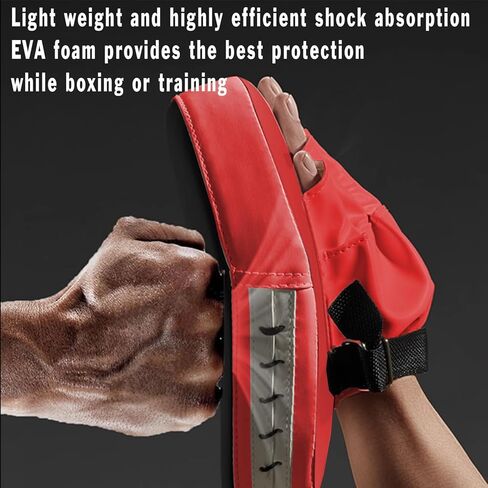 مجموعة قفازات اللكم 2 في 1، وسادات التركيز على قفازات الملاكمة، وسادة ركل التايكوندو، مجموعة وسادة ذراع درع الضربة القابلة للتعديل للملاكمة، الكيك بوكسينغ، الكاراتيه، الملاكمة التايلاندية، تدريب الفنون القتالية المختلطة in Kuwait