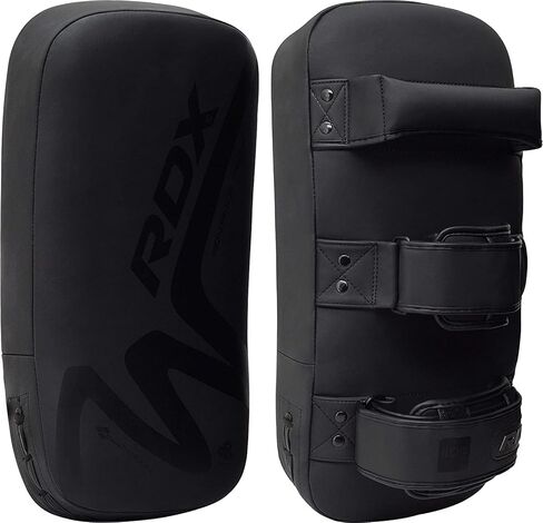 RDX MMA Thai Pad for Target Training, Convex Skin Leather Curved Kickboxing Strike Shield, Coaching Boxing, Muay Thai, Martial Arts, Karate, Taekwondo, Punching in Saudi Arabia