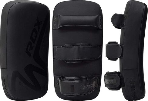 RDX MMA Thai Pad for Target Training, Convex Skin Leather Curved Kickboxing Strike Shield, Coaching Boxing, Muay Thai, Martial Arts, Karate, Taekwondo, Punching in Saudi Arabia