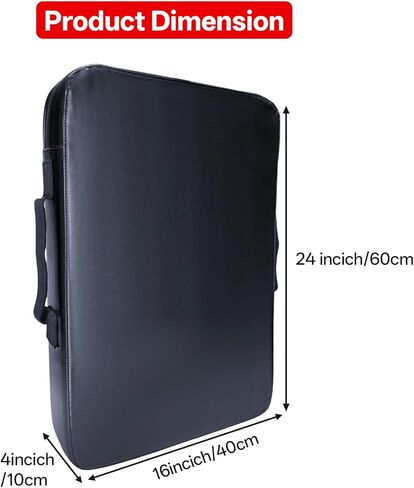 وسادات كرة السلة للتدريب - معدات تدريب وسادة حجب كرة القدم بمقابض، 24 بوصة × 16 بوصة درع إسفنجي أكثر نعومة وكثافة لللاكروس والهوكي والفنون القتالية - وسادة ركل الدمية. (1 قطعة) in Kuwait