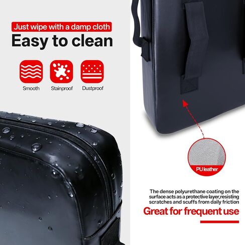 وسادات كرة السلة للتدريب - معدات تدريب وسادة حجب كرة القدم بمقابض، 24 بوصة × 16 بوصة درع إسفنجي أكثر نعومة وكثافة لللاكروس والهوكي والفنون القتالية - وسادة ركل الدمية. (1 قطعة) in Kuwait