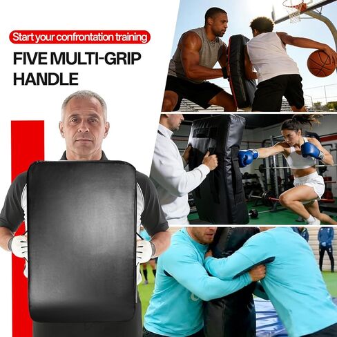 وسادات كرة السلة للتدريب - معدات تدريب وسادة حجب كرة القدم بمقابض، 24 بوصة × 16 بوصة درع إسفنجي أكثر نعومة وكثافة لللاكروس والهوكي والفنون القتالية - وسادة ركل الدمية. (1 قطعة) in Kuwait