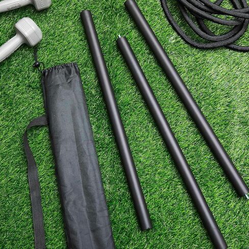 2 Pack 4ft & 6ft Collapsible Bo Staff Foam Padded Martial Arts Training Staff Black and Red Foam Padded Training Stick Practice Bar with Carry Bag for Safe Practice and Karate in Saudi Arabia