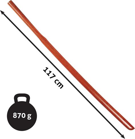 DEPICE Suburito Bokken Red Oak - 117 cm / 870 g, Plain in Kuwait