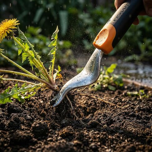 Ergo Weeder Tool for Weeding, Heavy Duty Gardening Hand Tool with Ergonomic Handle and Hanging Hole for Storage, Remove Weeds and Roots Like Dandelions and Thistles 2 Pack in Saudi Arabia