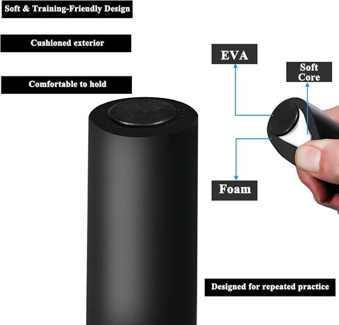 مجموعة تدريب عصي إسكريما المبطنة بالفوم، 4 عبوات خفيفة الوزن من عصي ممارسة الفنون القتالية للتدريب على المهارات in Kuwait