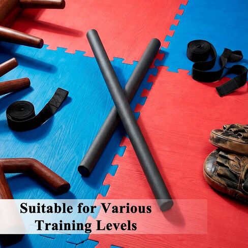 مجموعة تدريب عصي إسكريما المبطنة بالفوم، 4 عبوات خفيفة الوزن من عصي ممارسة الفنون القتالية للتدريب على المهارات in Kuwait