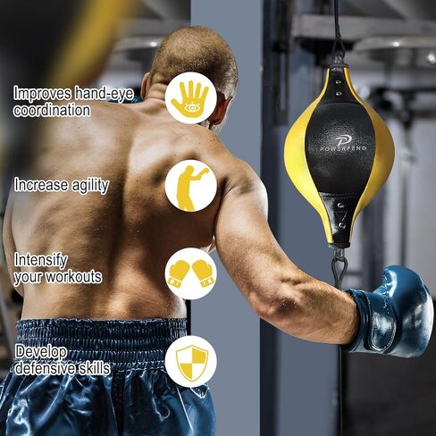 Upgraded Double End Boxing Speed Bag – Reflex Training Ball for Hand-Eye Coordination, Agility & Reaction – Home or Gym Workout in Kuwait