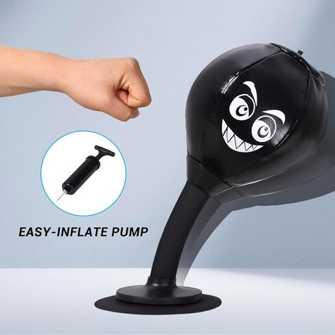 Desktop Punching Bag, Suctions to Your Desk, Heavy Duty Stress Relief Ball, Funny Office Gifts for Boss or Coworker Men and Women in Saudi Arabia