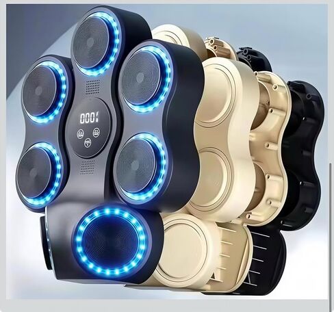 آلة الملاكمة الموسيقية، آلة ملاكمة بلوتوث ذكية مع قفازات، مدرب اللكم الموسيقي المثبت على الحائط للأطفال البالغين، آلة اللكم الإلكترونية للتمرين بإضاءة LED in Kuwait