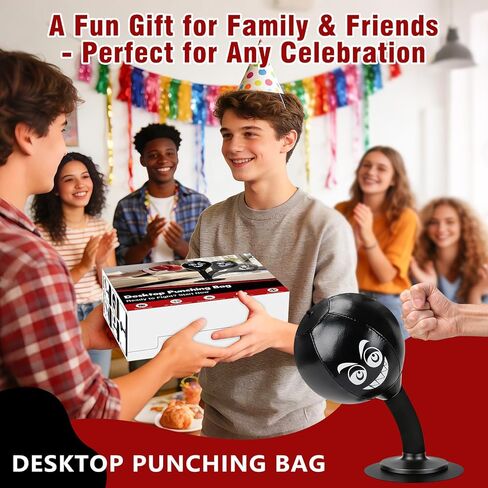 Desktop Punching Bag - Stress Relief, Suction Cup Design for Office Table and Counters, Heavy Duty Stress Relief Ball, Fun Gifts Suitable for All Ages in Saudi Arabia