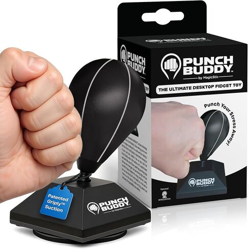 Desktop Punching Bag – Desk Fidget Toy for Stress Relief & Focus – Mini Suction Cup Punch Ball with Patented Griply™ Technology – Office Stress Reliever for Adults, Teens & Coworkers in Saudi Arabia