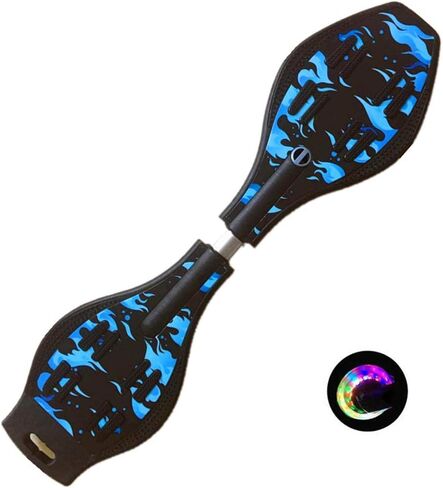 Waveboard Children Street Surfing Caster Torsion Skateboard Double Decks Casterboards for Wave/Surf Waveboard/Castor Board with Light Up Wheels for Kids/Teens in Saudi Arabia