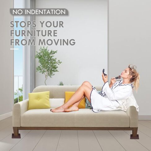 أكواب مطاطية مقاس 3 × 3، وسادات أثاث غير قابلة للانزلاق، ومقبض أثاث مضاد للانزلاق، وأقدام أثاث مضادة للانزلاق، وواقي أرضية مضاد للانزلاق لسدادات أريكة السرير (بني، 4 عبوات) in Kuwait