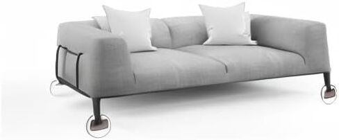 أكواب مطاطية مقاس 3 × 3، وسادات أثاث غير قابلة للانزلاق، ومقبض أثاث مضاد للانزلاق، وأقدام أثاث مضادة للانزلاق، وواقي أرضية مضاد للانزلاق لسدادات أريكة السرير (بني، 4 عبوات) in Kuwait