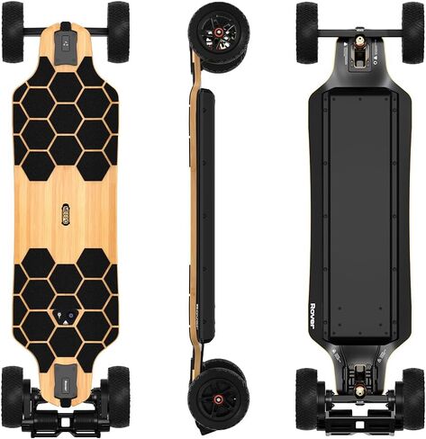 لوح تزلج كهربائي من سلسلة MEEPO Bamboo للطرق الوعرة لجميع التضاريس، لوح جبلي طويل جدًا يبلغ 20-31 ميلًا، أعلى سرعة تصل إلى 28-32 ميلاً في الساعة، عجلات 155-175 مم، احترافي للراكبين البالغين in Kuwait