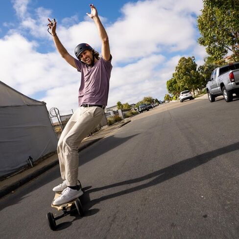 لوح تزلج كهربائي من سلسلة MEEPO Bamboo للطرق الوعرة لجميع التضاريس، لوح جبلي طويل جدًا يبلغ 20-31 ميلًا، أعلى سرعة تصل إلى 28-32 ميلاً في الساعة، عجلات 155-175 مم، احترافي للراكبين البالغين in Kuwait